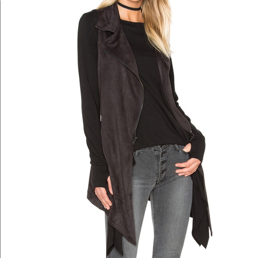Benjamin jay black moto vest